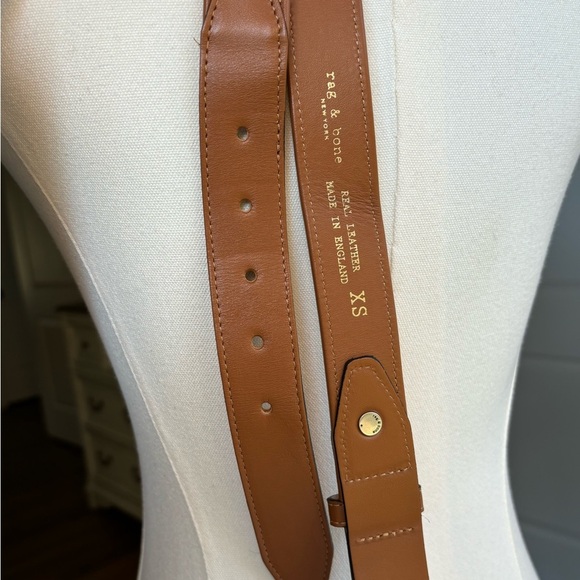 Rag & Bone Boyfriend Leather & Canvas Belt - Picture 8 of 9